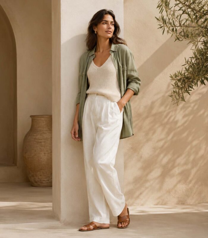 Canvas half-moon shoulder bag